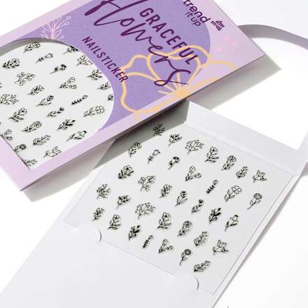 Nagelsticker Set graceful flowers, 1 St trend !t up