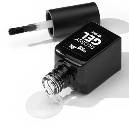 Top Coat Glossy Gel Transparent, 11 ml trend !t up