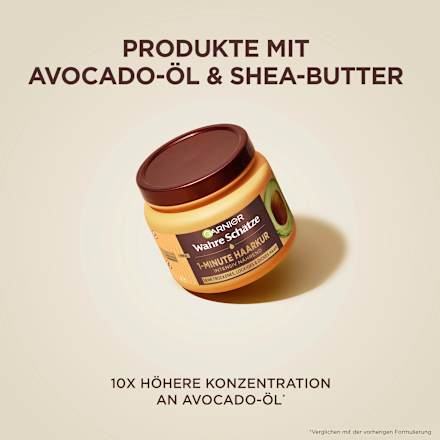 1-Minute Avocado-olie & Sheaboter Haarbehandeling, 340 ml