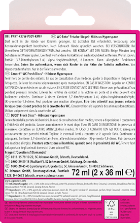 WC-Reiniger Frische-Siegel Hibiskus Hyperspace Nachfüllpack 2 St, 72 ml