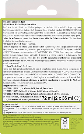 WC-Reiniger Frische-Siegel Limone Nachfüllpack 2 St, 72 ml