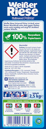 Vollwaschmittel Pulver, 50 Wl