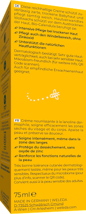 Baby Pflegecreme Körper & Gesicht Calendula, 75 ml