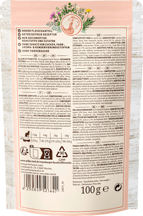 Nat kattenvoer met kip & zalm, 100 g