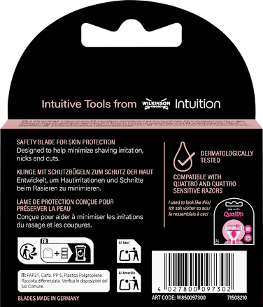 Rasierklingen, Intuition Quattro, 3 St