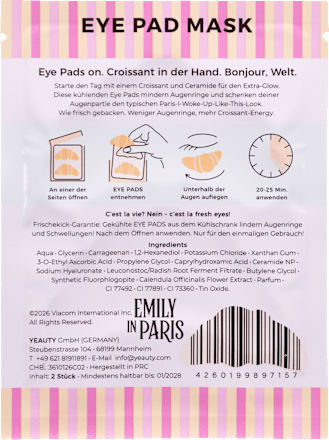 Augenpads Emily in Paris Ceramide Croissant (1 Paar), 2 St