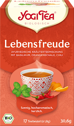 Kruidenthee "Joie de vivre" met basilicum, sinaasappelschil & chili (17 theezakjes), 30,6 g