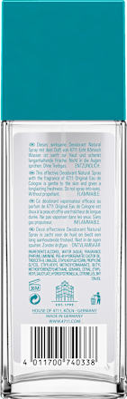 Deo Natural Spray Echte Keulen, 75 ml