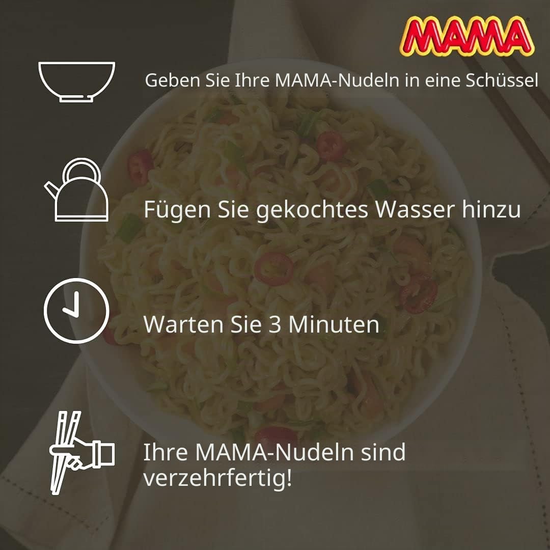 MAMA - Instant noedels groenten - (1 x 60 g)