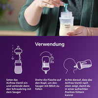 PHILIPS AVENT Babyflaschen Set Natural Response groß 6tlg, von Geburt an, 1 St