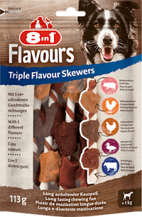 Hundeleckerli triple flavour Skewers, 113 g