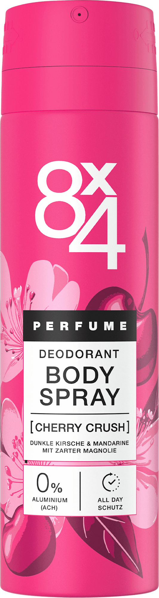 8x4 Déodorant en spray pour femme Cherry Crush, 150 ml