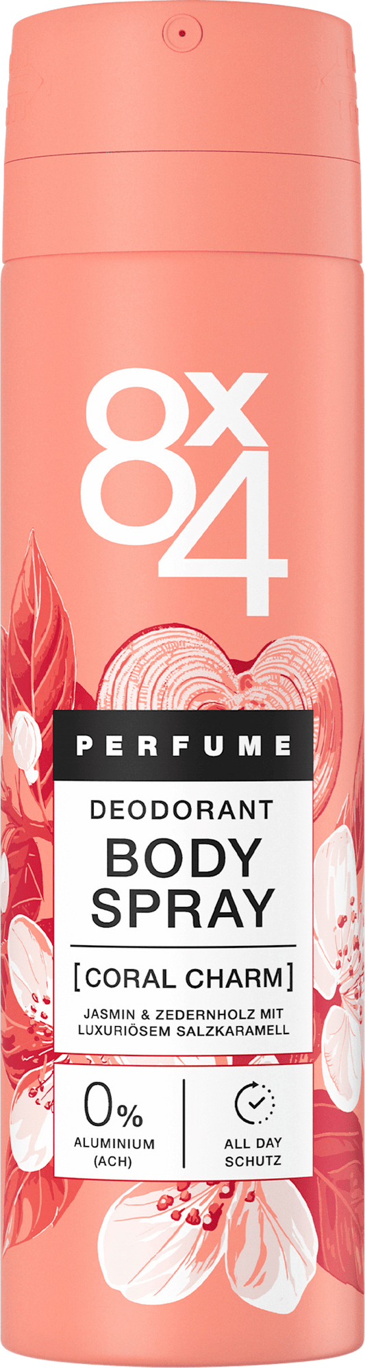 8x4 Déodorant en spray pour femme Coral Charm, 150 ml