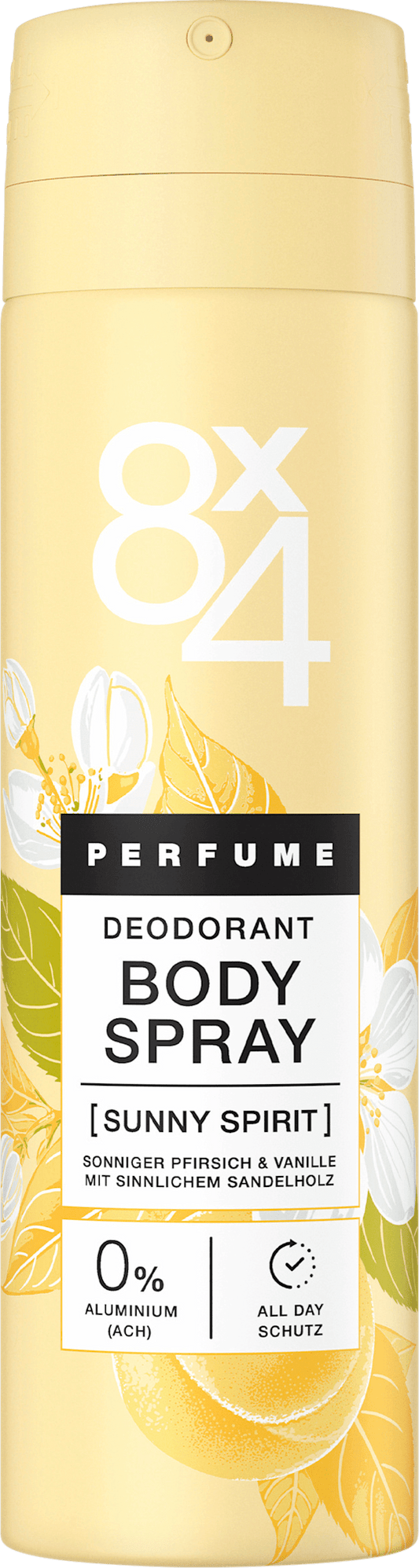 8x4 Déodorant en spray pour femme Sunny Spirit, 150 ml