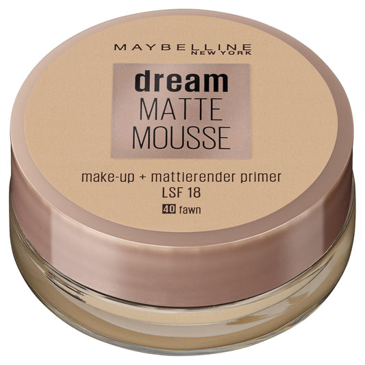 Maybelline dream matte mousse 40 fawn foundation