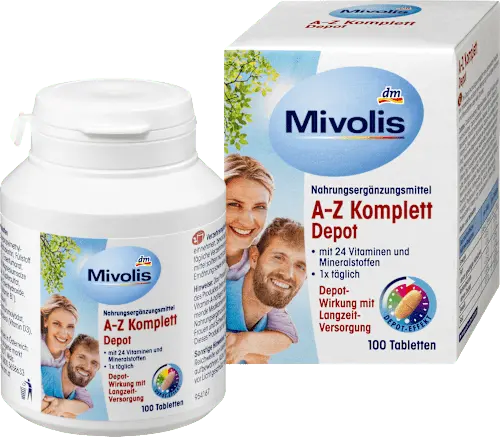 A-Z Komplett Depot, Tabletten, 100 St., 144 g Mivolis