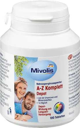 A-Z Komplett Depot, Tabletten, 100 St., 144 g Mivolis