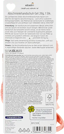 Abschminkhandschuh Set 2tlg Glowing Skin, 1 St ebelin