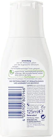 Augen Make-up Entferner wasserfest, 125 ml NIVEA