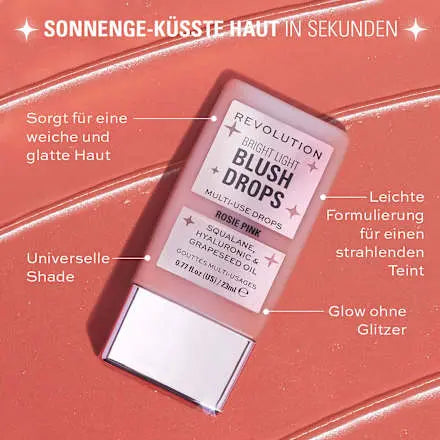 Blush Drops Bright Light Rosie Pink, 23 ml REVOLUTION