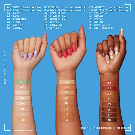 Concealer Pro Fix Stick Quick  01 Pale, 1,6 g NYX PROFESSIONAL MAKEUP