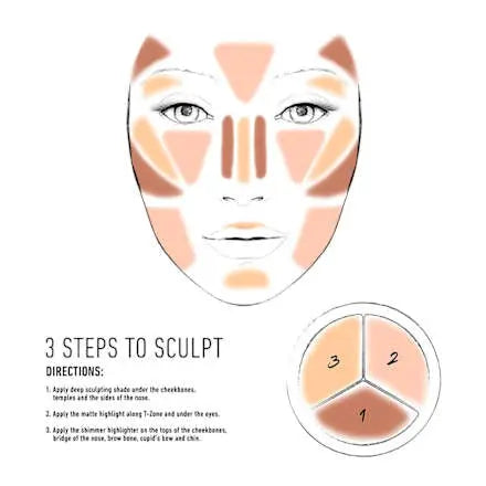 Contouringpuder 3 Steps to Sculpt Fair 01, 15 g NYX PROFESSIONAL MAKEUP