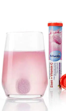 Eisen + Vitamin C Brausetabletten 20 St., 82 g Mivolis