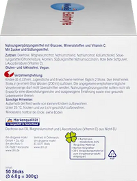 Elektrolyte, 50 Sticks, 300 g Mivolis