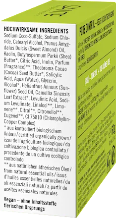 Feste Gesichtsreinigung Pore Control, 60 g SANTE NATURKOSMETIK