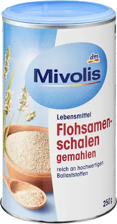 Flohsamenschalen gemahlen, 250 g Mivolis