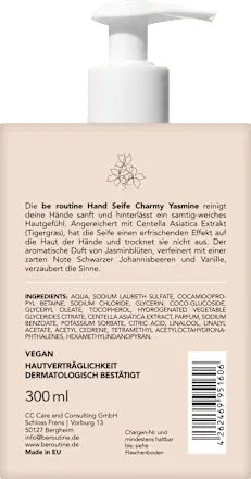 Flüssigseife Charmy Yasmine, 300 ml BE ROUTINE