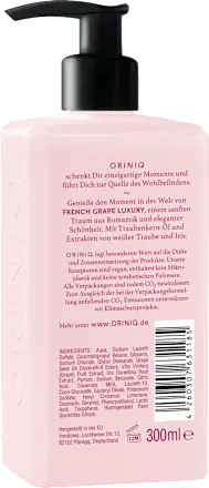 Flüssigseife French Grape Luxury, 300 ml ORINIQ