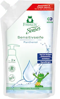 Flüssigseife sensitiv reine Pflege Nachfüllpack, 500 ml Frosch