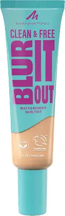 Foundation Clean & Free Blur It Out Skin Tint 30 Soft Porcelain, 30 ml MANHATTAN Cosmetics