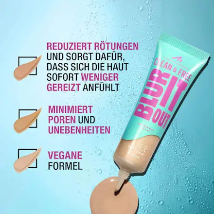 Foundation Clean & Free Blur It Out Skin Tint 30 Soft Porcelain, 30 ml MANHATTAN Cosmetics