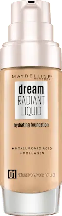 Foundation Dream Radiant Liquid 01 Natural Ivory, 30 ml MAYBELLINE NEW YORK