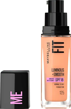Foundation Fit Me Liquid 125 Nude Beige, LSF 18, 30 ml MAYBELLINE NEW YORK