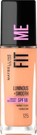 Foundation Fit Me Liquid 125 Nude Beige, LSF 18, 30 ml MAYBELLINE NEW YORK