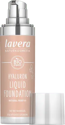 Foundation Hyaluron Liquid 01 Natural Ivory, 30 ml lavera NATURKOSMETIK