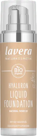 Foundation Hyaluron Liquid 01 Natural Ivory, 30 ml lavera NATURKOSMETIK