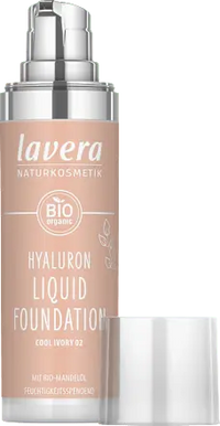 Foundation Hyaluron Liquid 02 Cool Ivory, 30 ml lavera NATURKOSMETIK