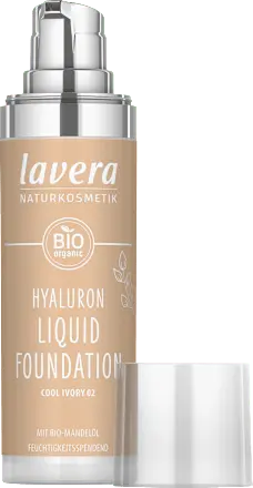 Foundation Hyaluron Liquid 02 Cool Ivory, 30 ml lavera NATURKOSMETIK
