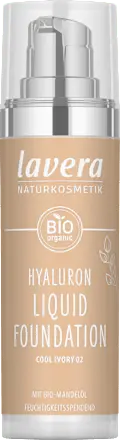 Foundation Hyaluron Liquid 02 Cool Ivory, 30 ml lavera NATURKOSMETIK