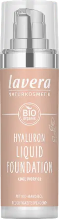 Foundation Hyaluron Liquid 02 Cool Ivory, 30 ml lavera NATURKOSMETIK
