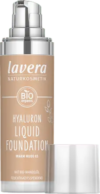 Foundation Hyaluron Liquid 03 Warm Nude, 30 ml lavera NATURKOSMETIK