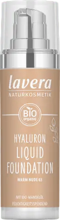Foundation Hyaluron Liquid 03 Warm Nude, 30 ml lavera NATURKOSMETIK