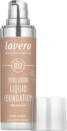Foundation Hyaluron Liquid 04 Cool Honey, 30 ml lavera NATURKOSMETIK