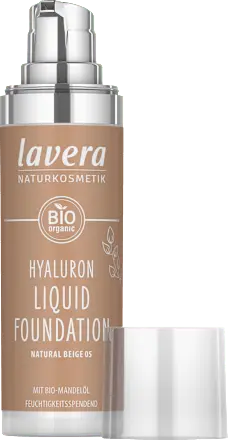 Foundation Hyaluron Liquid 05 Natural Beige, 30 ml lavera NATURKOSMETIK