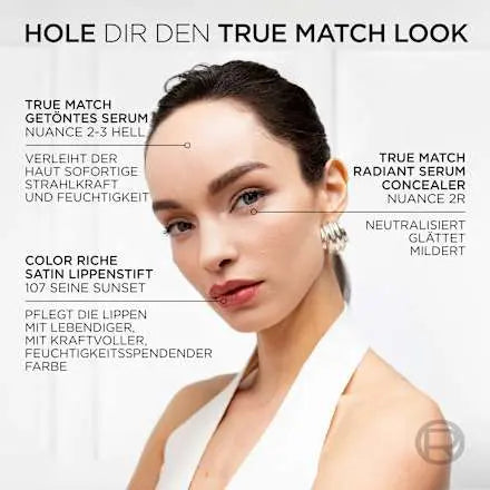 Foundation Serum True Match 6-7 Dunkel, 30 ml L'ORÉAL PARiS