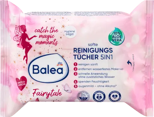 Gesichtsreinigungstücher Fairytale Reisegröße, 25 St Balea